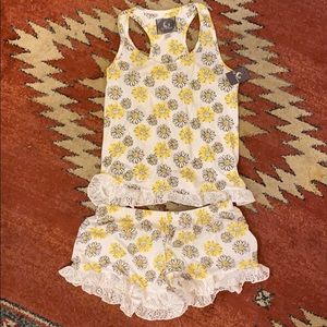 NWT ModCloth Sunflower Sleep Pajama Set